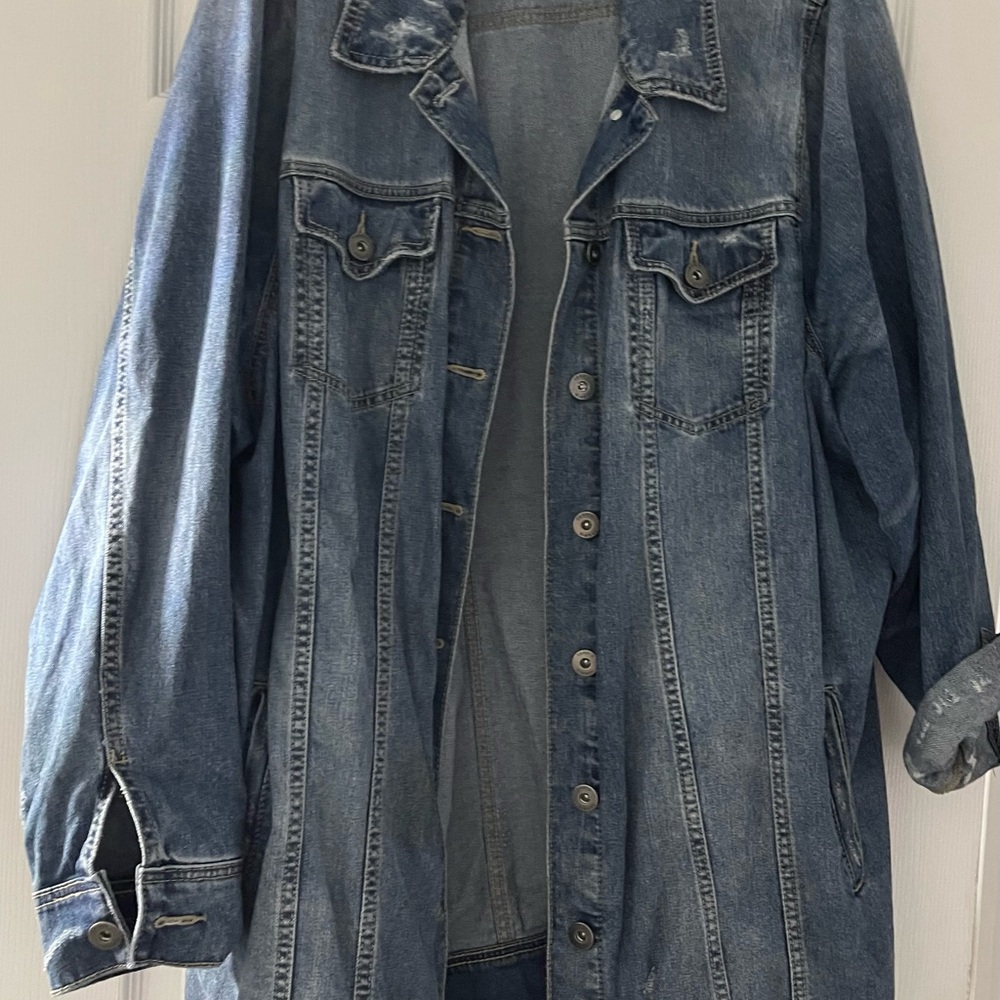 Denim Longline Jacket - Picture 3 of 6